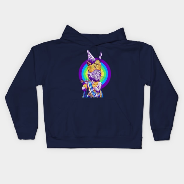 Hare Krishna Kids Hoodie by yoshi_amtha